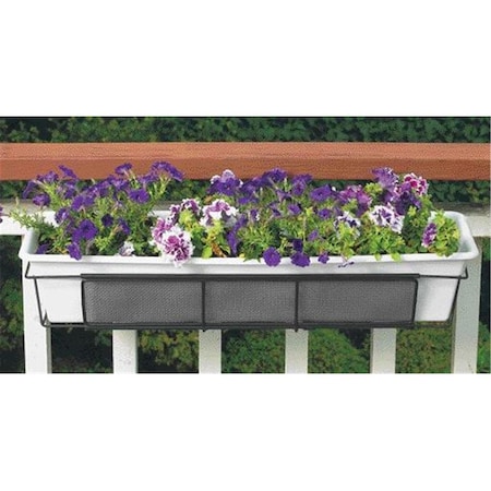 Hogan Supplies Adjustable Flower Box Holder- Black 24-36 Inch - F-2436-B HO1691724